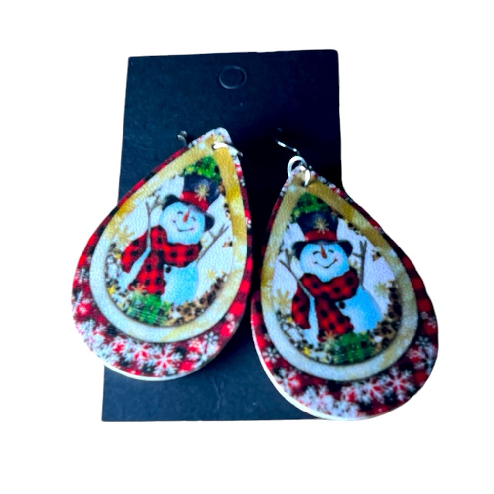 Snowman Earrings